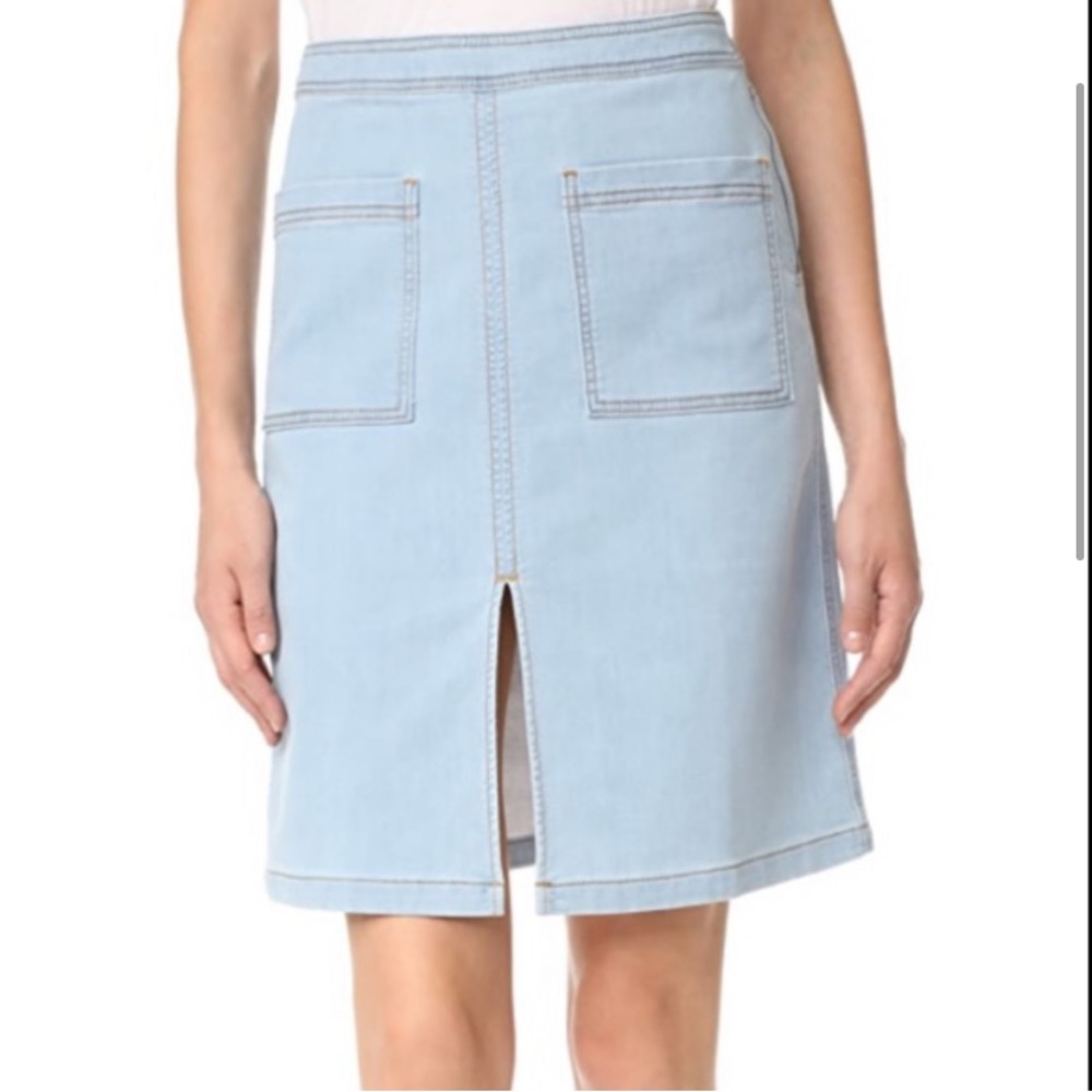 Splendid Split Front Denim Skirt